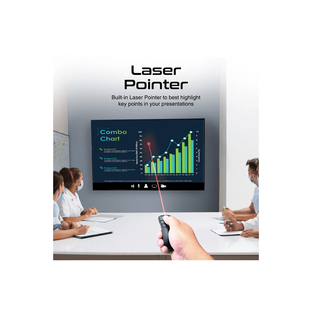 Promate ProPointer Universal Intuitive Wireless Presenter in Qatar Promate ProPointer Universal Intuitive Wireless Presenter in Qatar